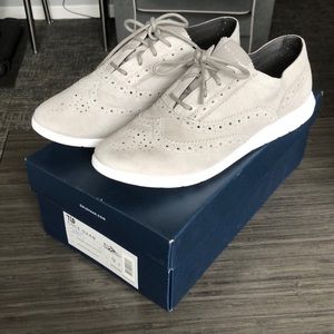 NEW Sz 9 Cole Haan Grand Tour Suede Sneaker Grey